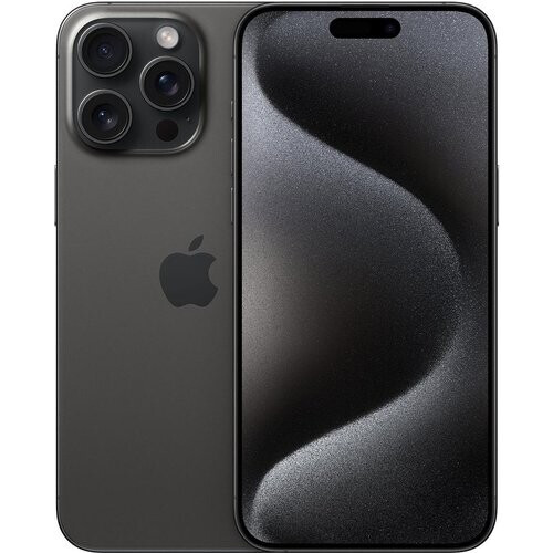 Refurbished iPhone 15 Pro Max 256GB - Zwart Titanium - Simlockvrij - Dual eSIM Tweedehands