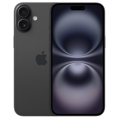 Refurbished iPhone 16 Plus 128 GB Zwart Als nieuw + Nieuwe batterij Tweedehands