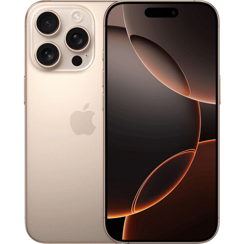 Refurbished iPhone 16 Pro 128GB Desert Titanium (Zo goed als nieuw) Tweedehands