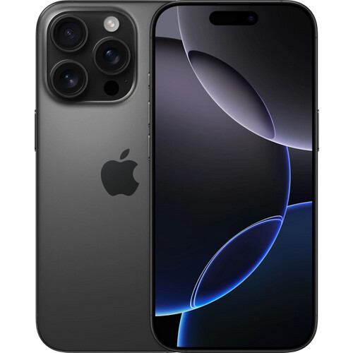 Refurbished iPhone 16 Pro 256GB Black Titanium (Zichtbaar gebruikt) Tweedehands