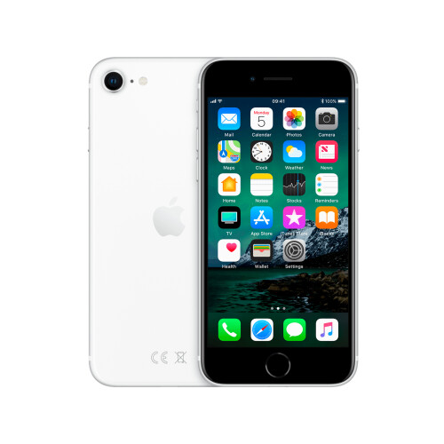 Refurbished iPhone SE 2020 128 GB Wit Zichtbaar gebruikt Tweedehands