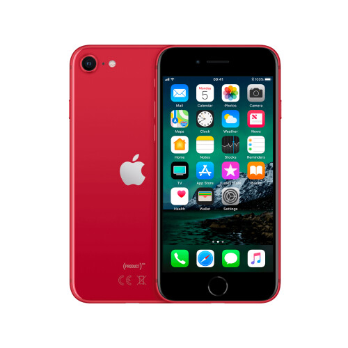 Refurbished iPhone SE 2020 256 gb Rood Als nieuw Tweedehands
