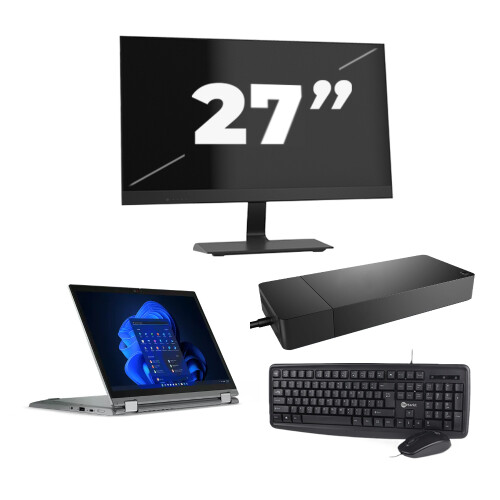 Refurbished Lenovo Thinkpad L13 Yoga Gen 3 - Intel Core i5-12e Generatie - 13 inch - Touch - 16GB RAM - 256GB SSD - Windows 11 Home + 1x 27 inch Monitor Tweedehands