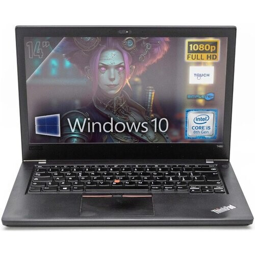 Refurbished Lenovo ThinkPad T480 14" Core i5 1.6 GHz - SSD 950 GB - 64GB QWERTY - Italiaans Tweedehands