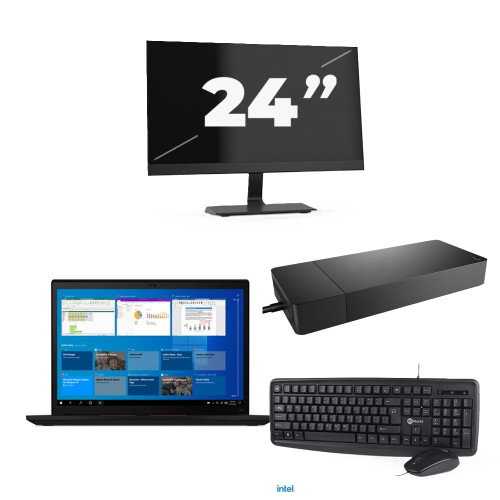 Refurbished Lenovo ThinkPad X13 Gen 2 - Intel Core i5-11e Generatie - 13 inch - 8GB RAM - 256GB SSD - Windows 11 Home + 1x 24 inch Monitor Tweedehands