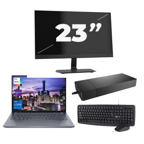 Refurbished Lenovo Thinkpad X13 Gen 2 - Intel Core i5-11e Generatie - 13 inch - 16GB RAM - 256GB SSD - Windows 11 + 1x 23 inch Monitor Tweedehands