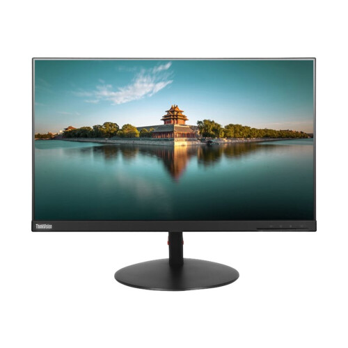 Refurbished Lenovo ThinkVision T24i-10 - 24 inch - 1920x1080 - DP - HDMI - VGA - Zwart Tweedehands