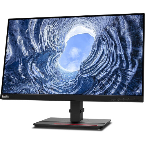 Refurbished Lenovo ThinkVision T24i-2L - 24 inch - 1920x1080 - DP - HDMI - VGA - Zwart Tweedehands