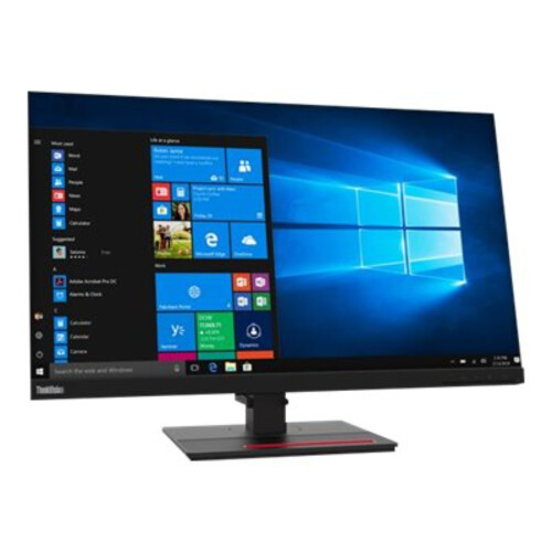 Refurbished Lenovo ThinkVision T27q-20 - 27 inch - 2560x1440 - DP - HDMI - Zwart Tweedehands