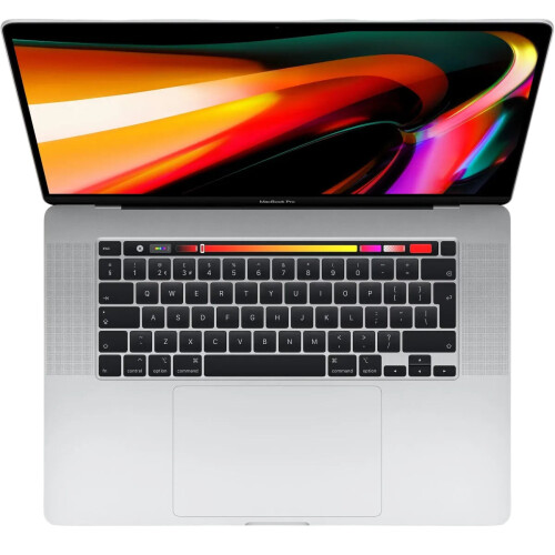Refurbished MacBook Pro 16 inch Touchbar i7 2.6 512 GB Zilver 16 GB Tweedehands