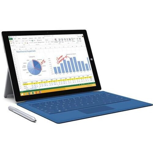 Refurbished Microsoft Surface Pro 3 12" Core i7 1.7 GHz - SSD 512 GB - 8GB QWERTY - Spaans Tweedehands