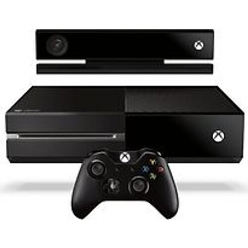 Refurbished Microsoft Xbox One 500 GB [incl. Kinect Sensor en draadloze controller met Day One-reliëf] zwart Tweedehands