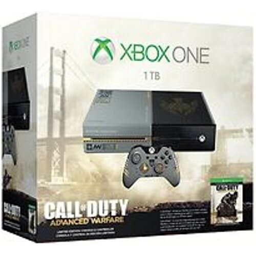 Refurbished Microsoft Xbox One grijs 1TB [Special Call of Duty Edition incl. draadloze controller, zonder spel] zwartzilver Tweedehands