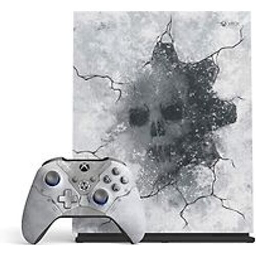 Refurbished Microsoft Xbox One X 1TB [Gears 5 Limited Edition inkl. Kait Diaz Wireless Controller, ohne Spiel] grau Tweedehands