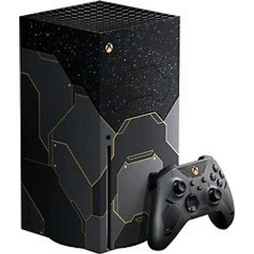 Refurbished Microsoft Xbox Series X 1 TB [Halo Infinite Limited Edition inkl. draadloze controller, zonder spel] zwart Tweedehands