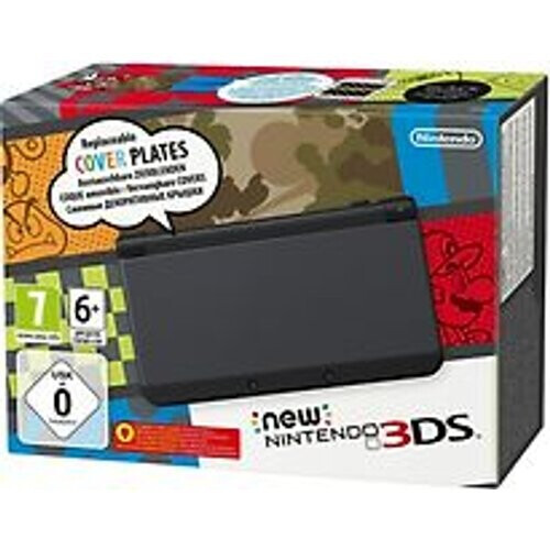 Refurbished New Nintendo 3DS [incl. 4GB geheugenkaart, verwisselbare covers] zwart Tweedehands
