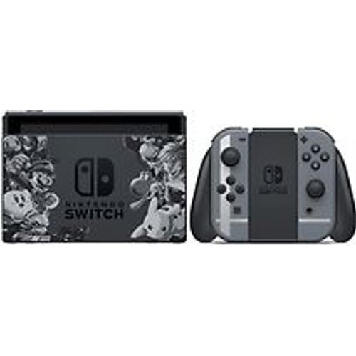 Refurbished Nintendo Switch 32 GB [Super Smash Bros. ultimate edition incl. controller grijs, zonder spel] zwart Tweedehands