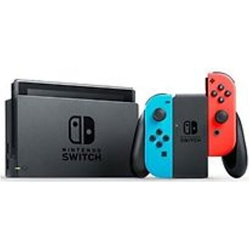 Refurbished Nintendo Switch 32GB [incl. controller roodblauw] zwart Tweedehands