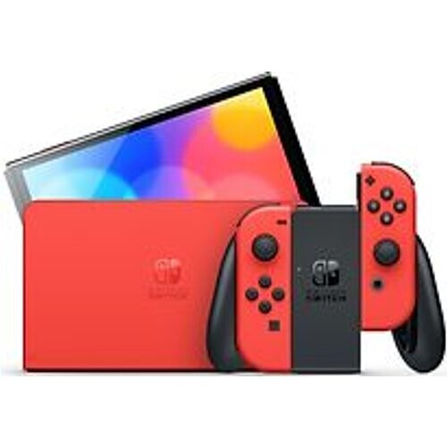 Refurbished Nintendo Switch OLED 64 GB [Mario Editie incl. controller rood] rood Tweedehands