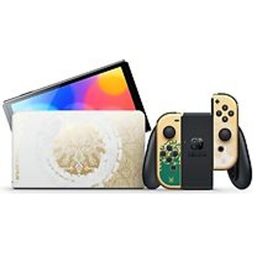 Refurbished Nintendo Switch OLED 64 GB [The Legend of Zelda: Tears of the Kingdom Editie incl. controller goud] wit Tweedehands