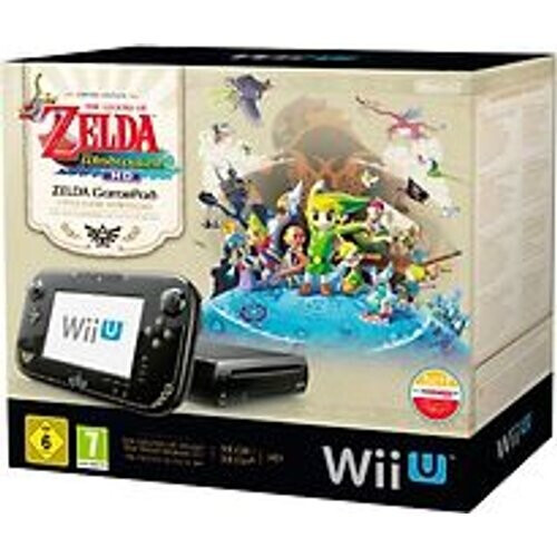 Refurbished Nintendo Wii U zwart 32GB [Legend of Zelda Design zonder spel] Tweedehands