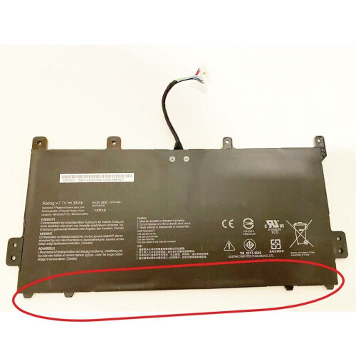 Refurbished Notebook battery for Asus Chromebook C423NA C523NA series C21N1808 7.7V 38Wh Tweedehands