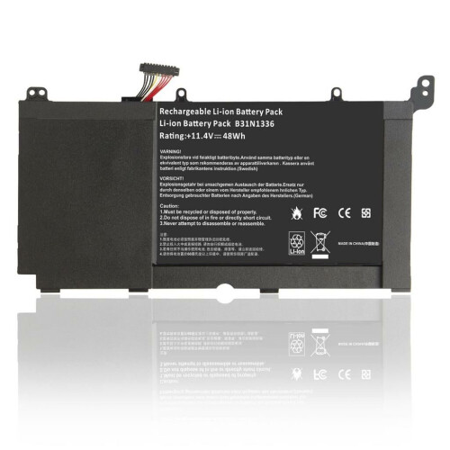 Refurbished Notebook Battery for Asus Vivobook S551 V551 R553L K551LN B31N1336 11.4V 48Wh Tweedehands