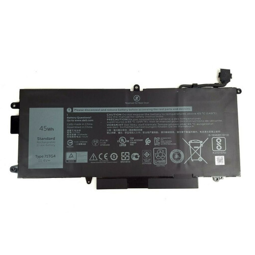 Refurbished NOTEBOOK BATTERY FOR DELL LATITUDE 5289 7389 7390 2-IN-1 71TG4 11.4V 45WH Tweedehands