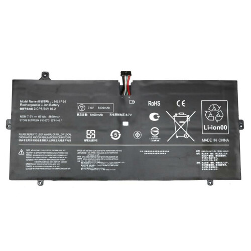 Refurbished Notebook battery for Lenovo Yoga 900-13ISK 7.5V 8800mAh Tweedehands