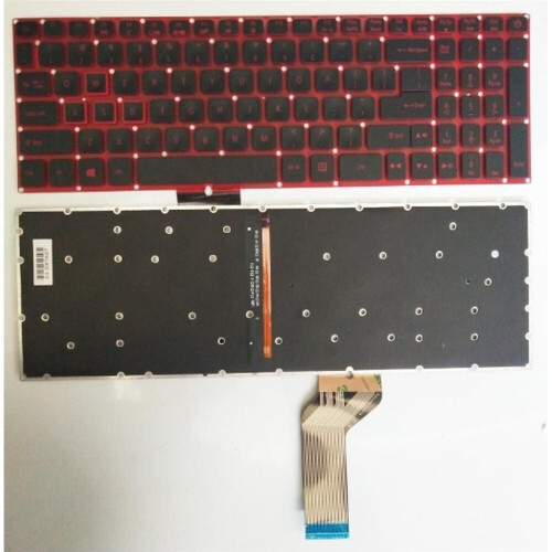 Refurbished Notebook keyboard for Acer Nitro AN515-51 VX5-793 with red backlit 28PIN Tweedehands