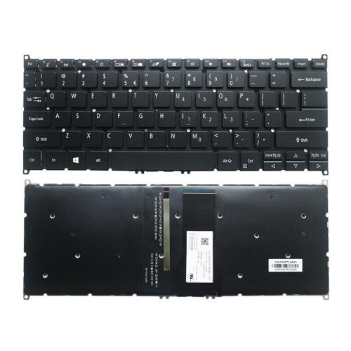 Refurbished Notebook keyboard for Acer Spin 5 SP513-51 with backlit pulled Tweedehands