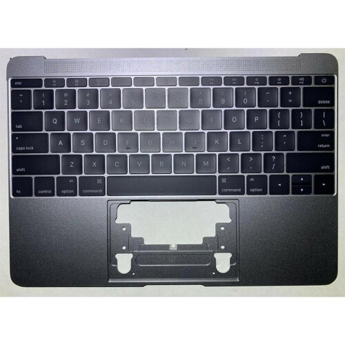 Refurbished Notebook keyboard for Apple Macbook 12" 2015 A1534 topcase without touchpad grey Tweedehands