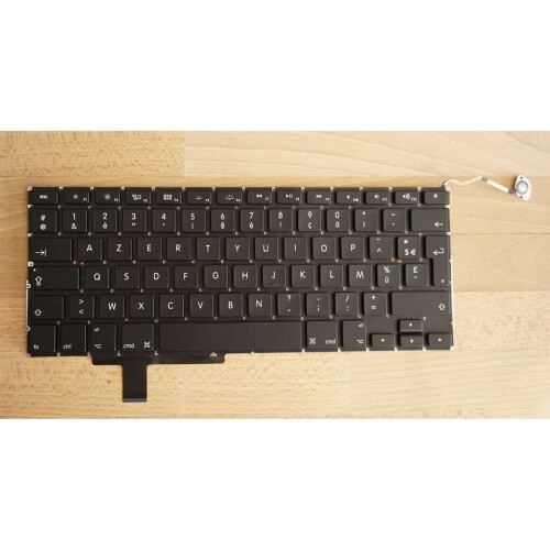 Refurbished Notebook keyboard for Apple Macbook Pro 17" A1297 with backlit Azerty Tweedehands
