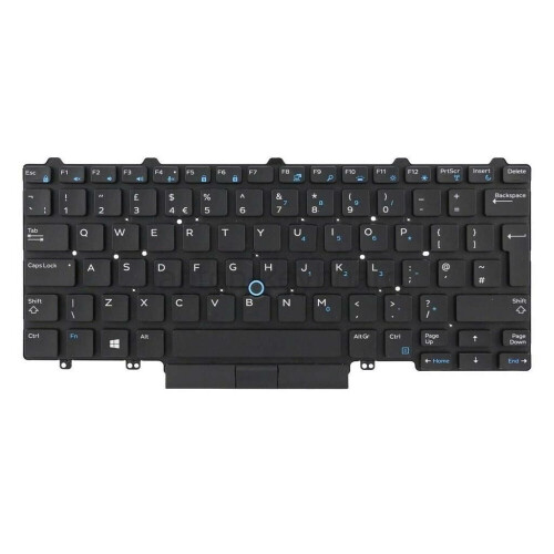 Refurbished Notebook keyboard for Dell Latitude E5450 Backlit without Frame big 'Enter' Tweedehands