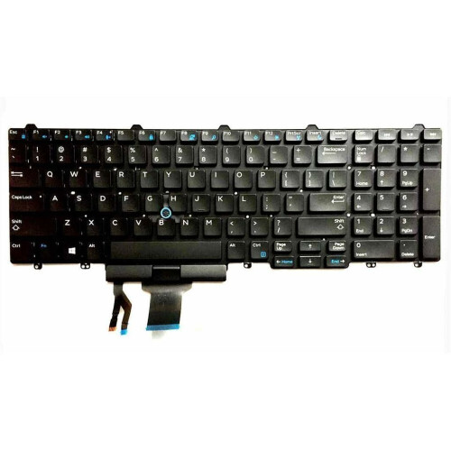 Refurbished Notebook keyboard for Dell Latitude E5550 E5570 Precision 3510 M3510 7510 with pointstick Tweedehands