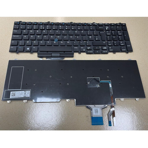 Refurbished Notebook keyboard for Dell Latitude E5550 E5570 Precision 3510 with pointstick big 'Enter' Tweedehands