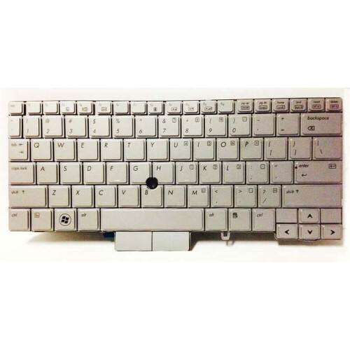 Refurbished Notebook keyboard for HP Elitebook 2740P with pointstick Silver Tweedehands