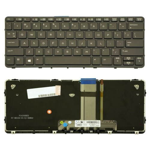 Refurbished Notebook keyboard for HP Pro X2 612 G1 with frame backlit Tweedehands