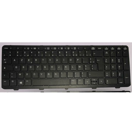 Refurbished Notebook keyboard for HP ProBook 650 G1 655 with frame French OEM Tweedehands