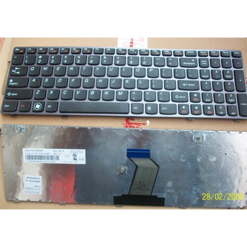 Refurbished Notebook keyboard for Lenovo IdeaPad Z580 G580 V580 grey frame Tweedehands
