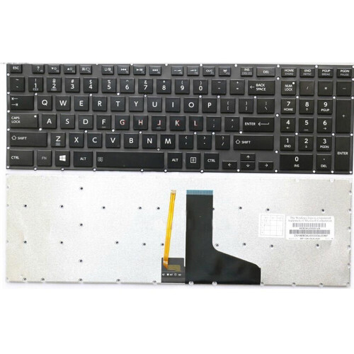 Refurbished Notebook keyboard for Toshiba Satellite P50 P50-A P50-B P55 P55-A backlit Tweedehands