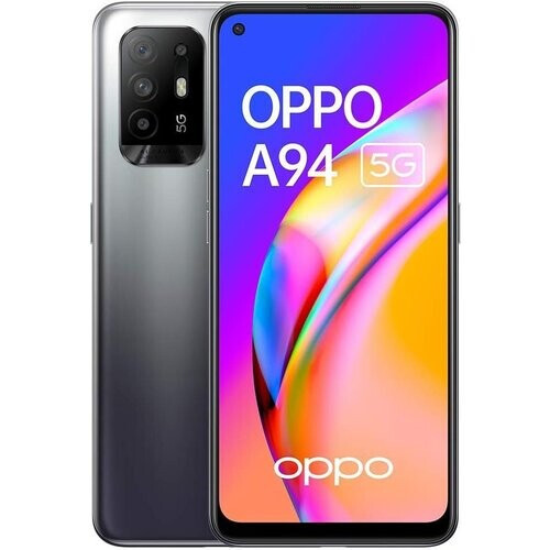 Refurbished Oppo A94 5G 128GB - Zwart - Simlockvrij - Dubbele simkaart Tweedehands