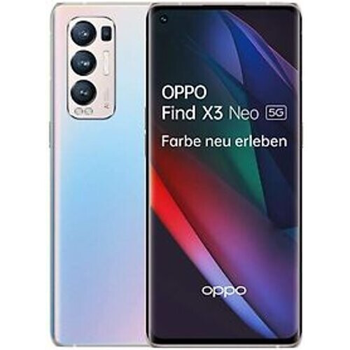 Refurbished Oppo Find X3 Neo Dual SIM 256GB zilver Tweedehands