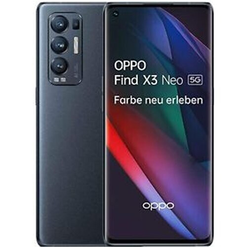 Refurbished Oppo Find X3 Neo Dual SIM 256GB zwart Tweedehands