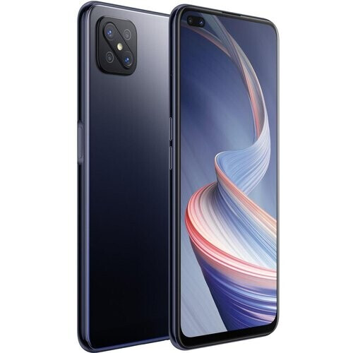 Refurbished Oppo Reno4 Z 5G 128GB - Blauw - Simlockvrij - Dubbele simkaart Tweedehands