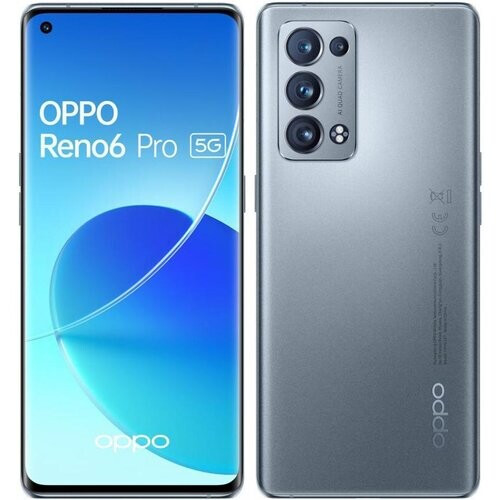 Refurbished Oppo Reno6 Pro 5G (Snapdragon) 256GB - Grijs - Simlockvrij - Dual-SIM Tweedehands