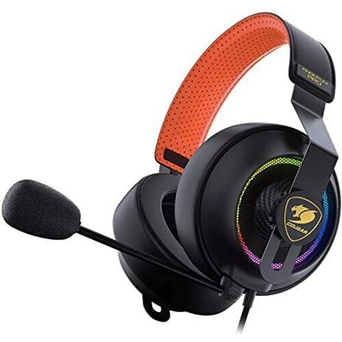 Refurbished Phontum Pro geluidsdemper gaming Hoofdtelefoon - bedraad microfoon Zwart/Oranje Tweedehands