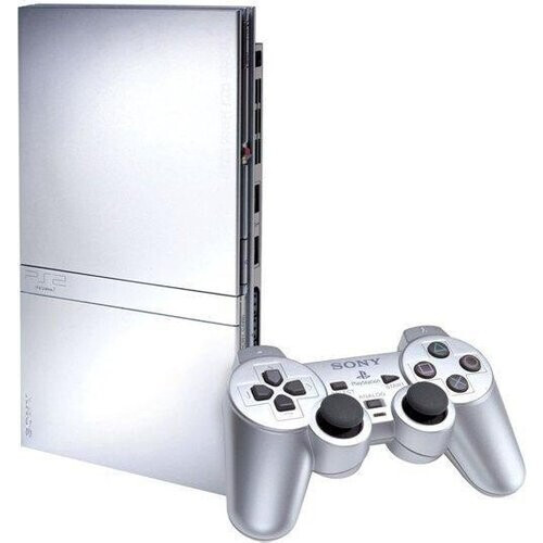 Refurbished PlayStation 2 Slim - Zilver Tweedehands