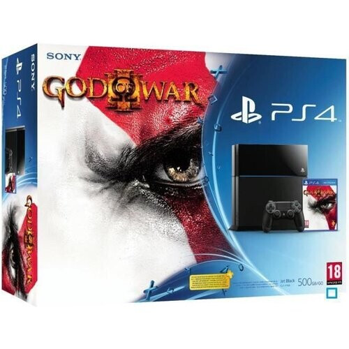 Refurbished PlayStation 4 500GB - Zwart + God of War III Remastered Tweedehands