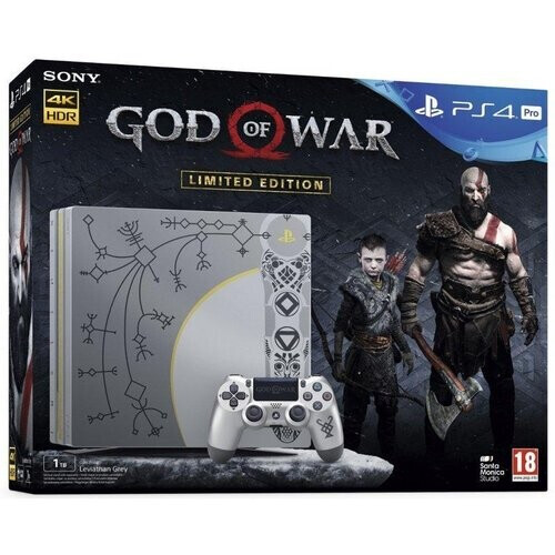 Refurbished PlayStation 4 Pro 1000GB - Grijs - Limited edition God of War + God of War Tweedehands